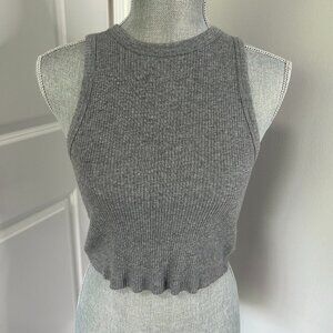 Wild Fable Gray Cropped Tank Size XS EUC
